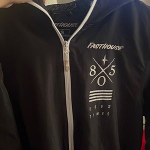 Fast house black windbreaker